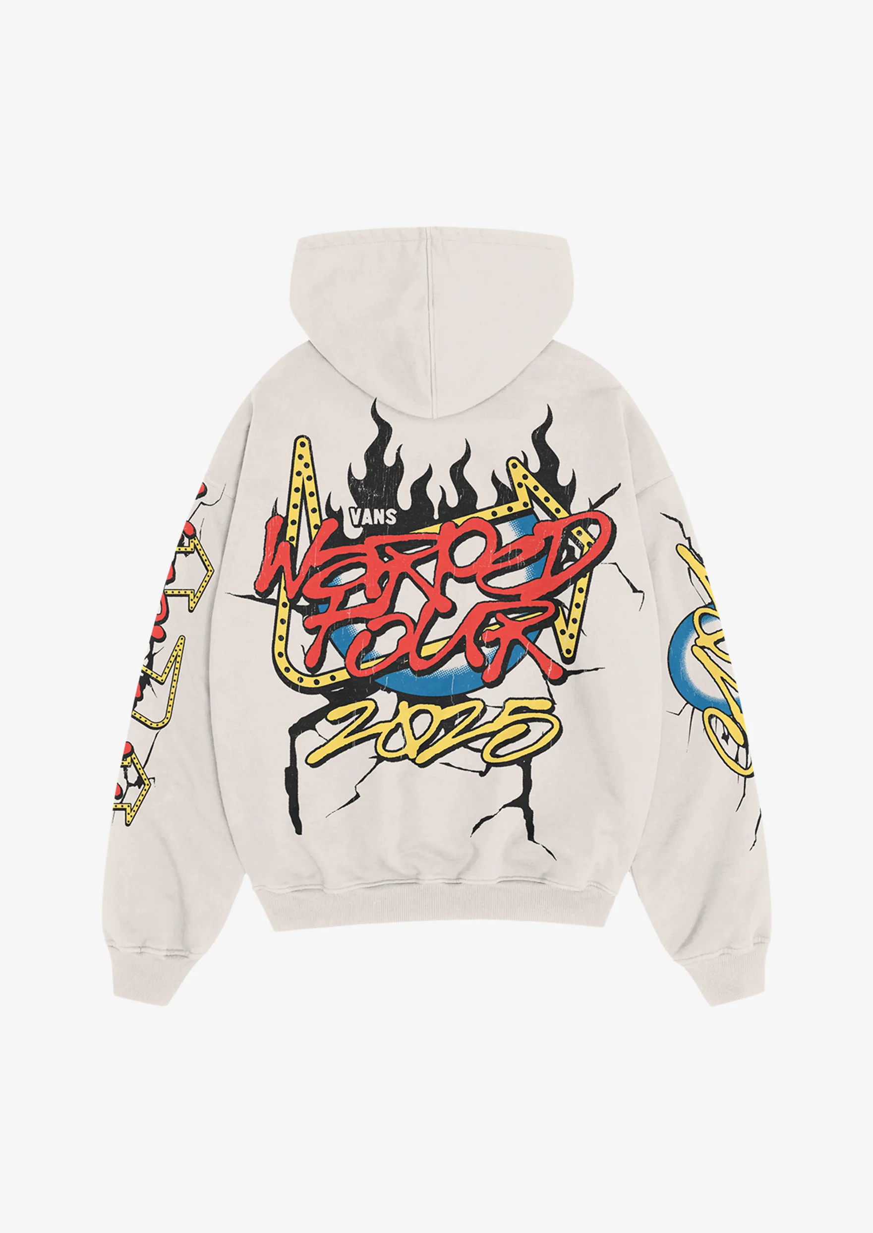 Warped Flame Hoodie